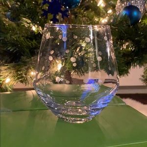 3 Kate Spade stemless wine glasses